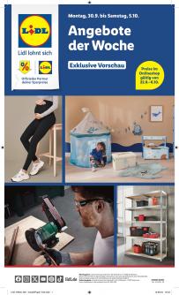 Lidl - aktueller Prospekt von 30.9.2024 bis 5.10.2024