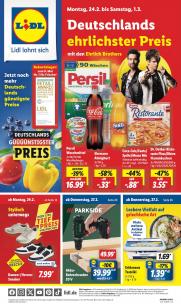 Lidl - aktueller Prospekt von 24.2.2025 bis 1.3.2025