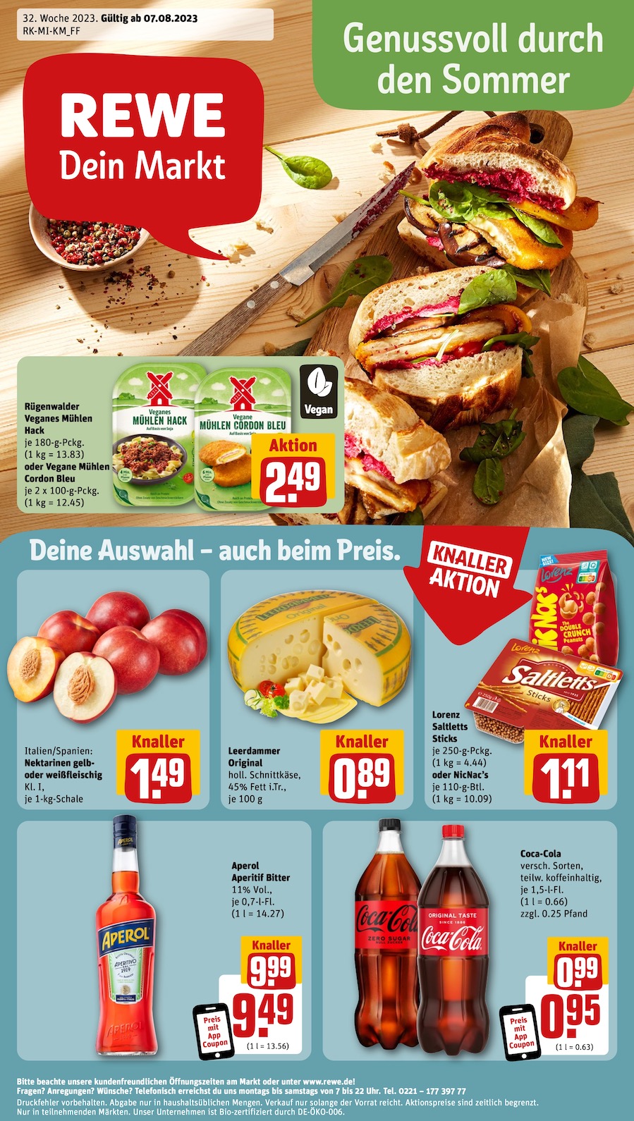 Rewe aktueller Prospekt von 7.8.2023 bis 12.8.2023