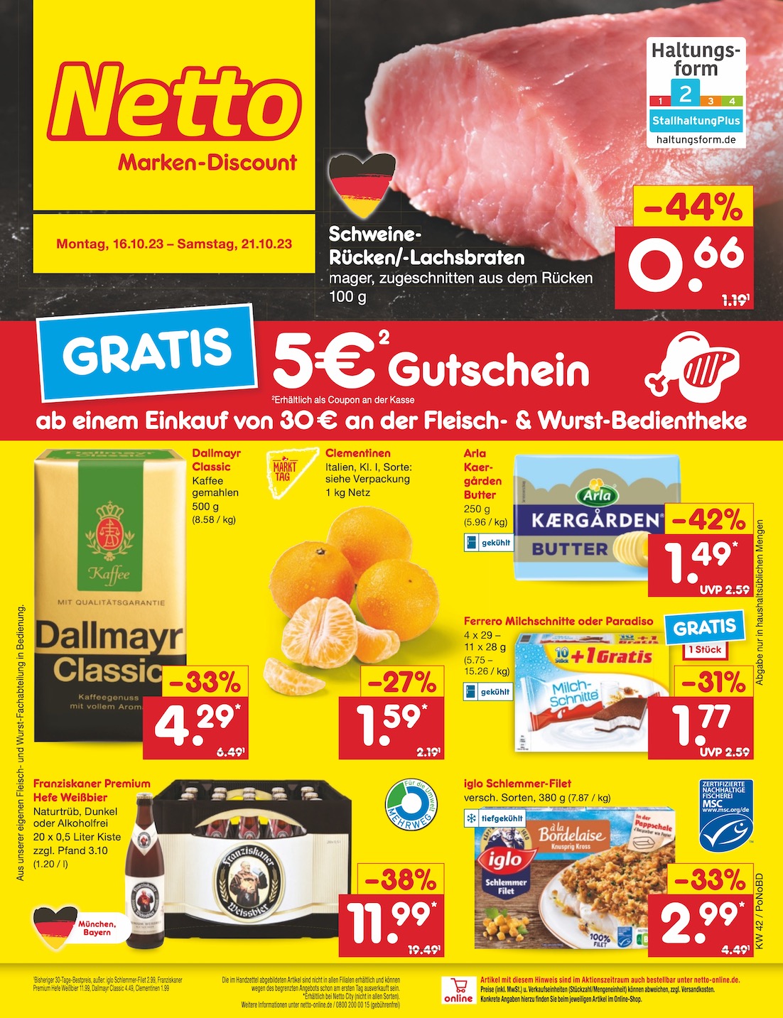 Netto - Aktueller Prospekt Von 16.10.2023 Bis 21.10.2023